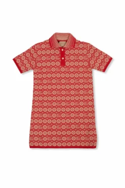 Gucci Kids CZERWONY Polo z monogramem