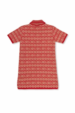 Gucci Kids CZERWONY Polo z monogramem