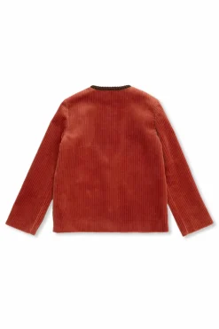 Gucci Kids CZERWONY Sztruksowa marynarka