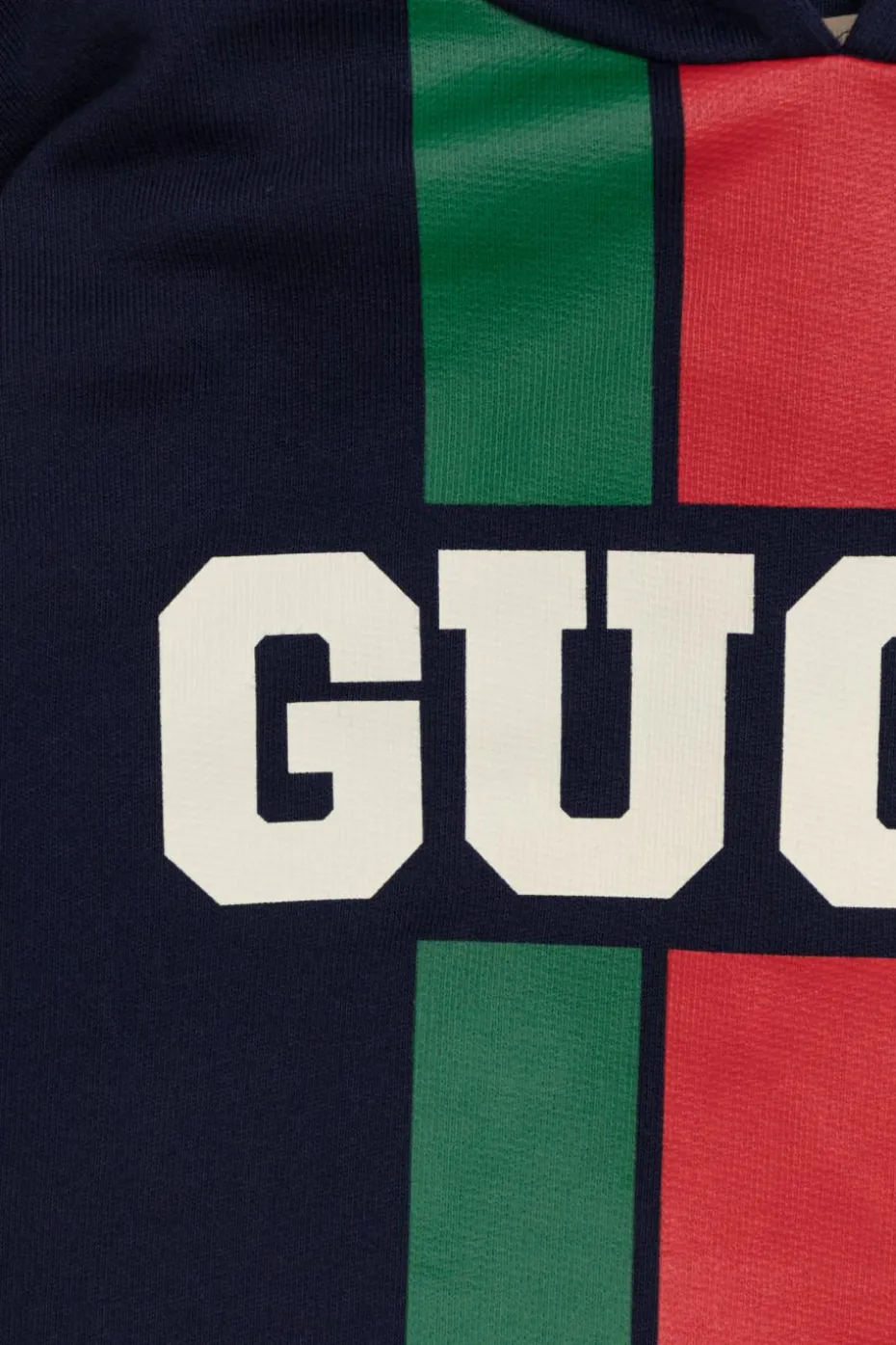 Gucci Kids GRANATOWY Bluza z kapturem