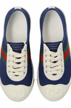 Gucci Kids GRANATOWY Buty sportowe z logo