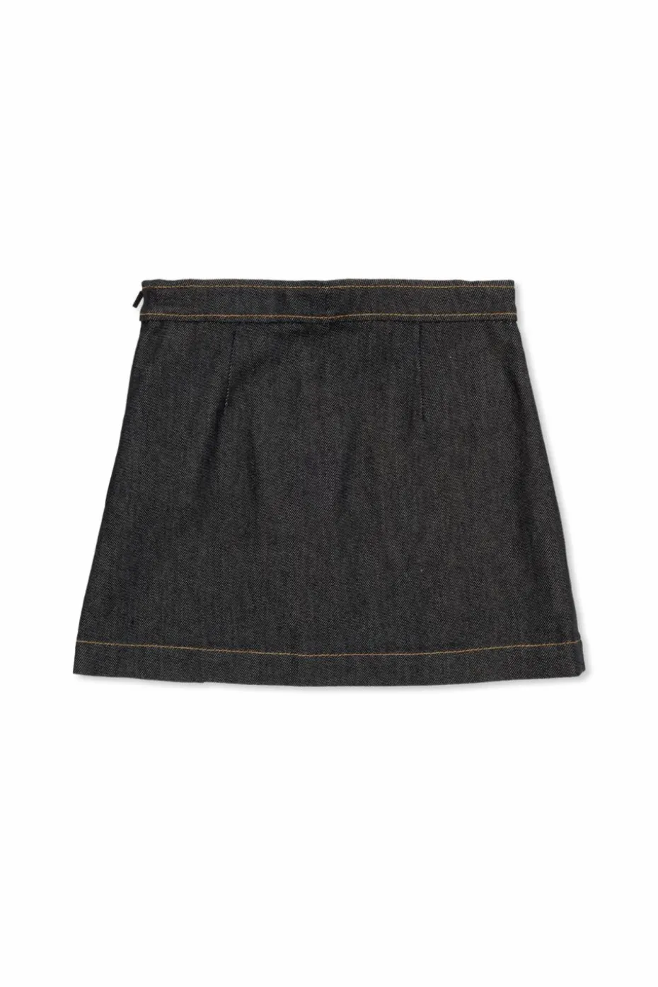 Gucci Kids GRANATOWY Jeansowa spódnica z zakładkami