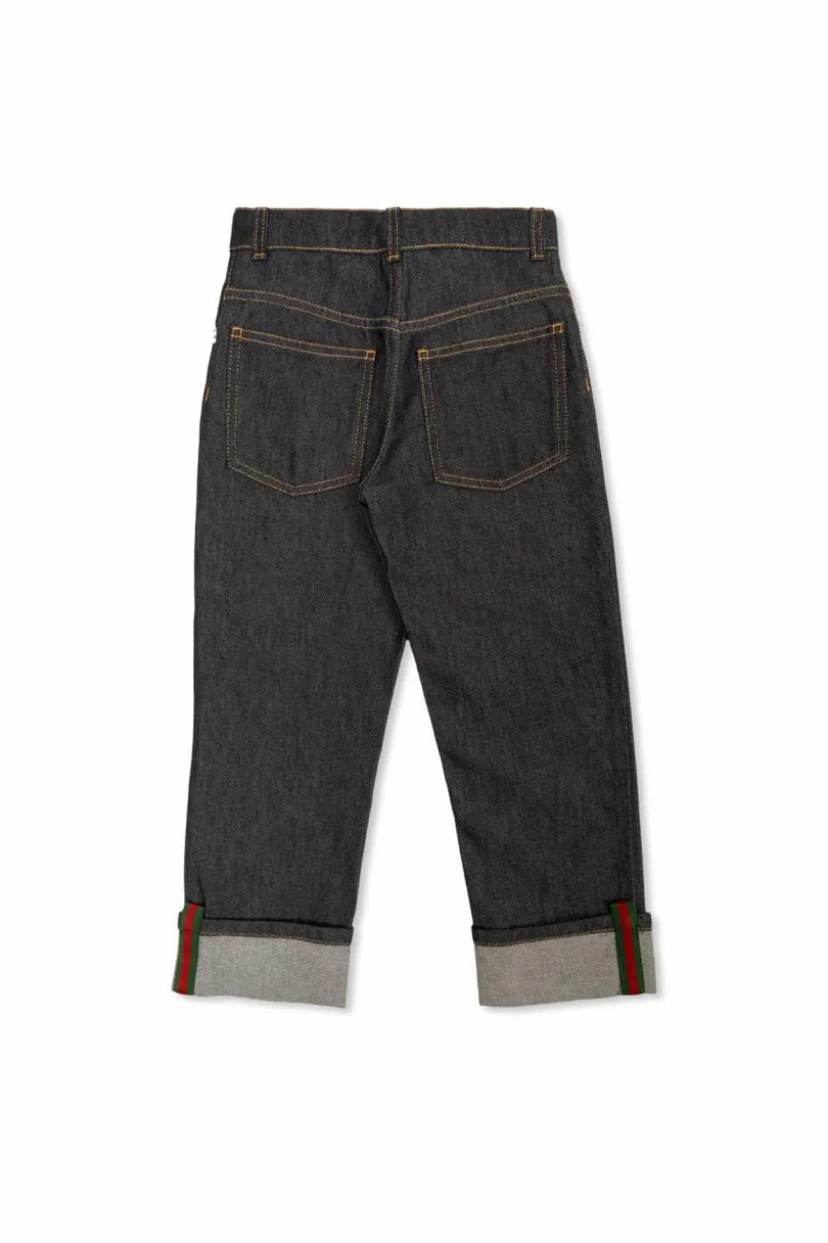 Gucci Kids GRANATOWY Jeansy z zawijanymi nogawkami