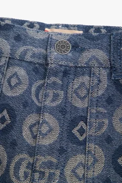 Gucci Kids GRANATOWY Jeansowe szorty