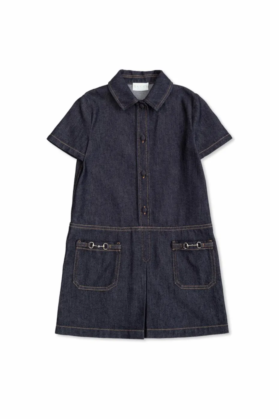 Gucci Kids GRANATOWY Jeansowa sukienka