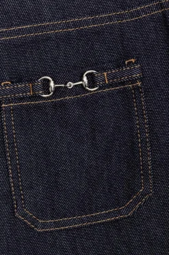 Gucci Kids GRANATOWY Jeansowa sukienka