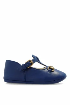 Gucci Kids GRANATOWY Skórzane buty