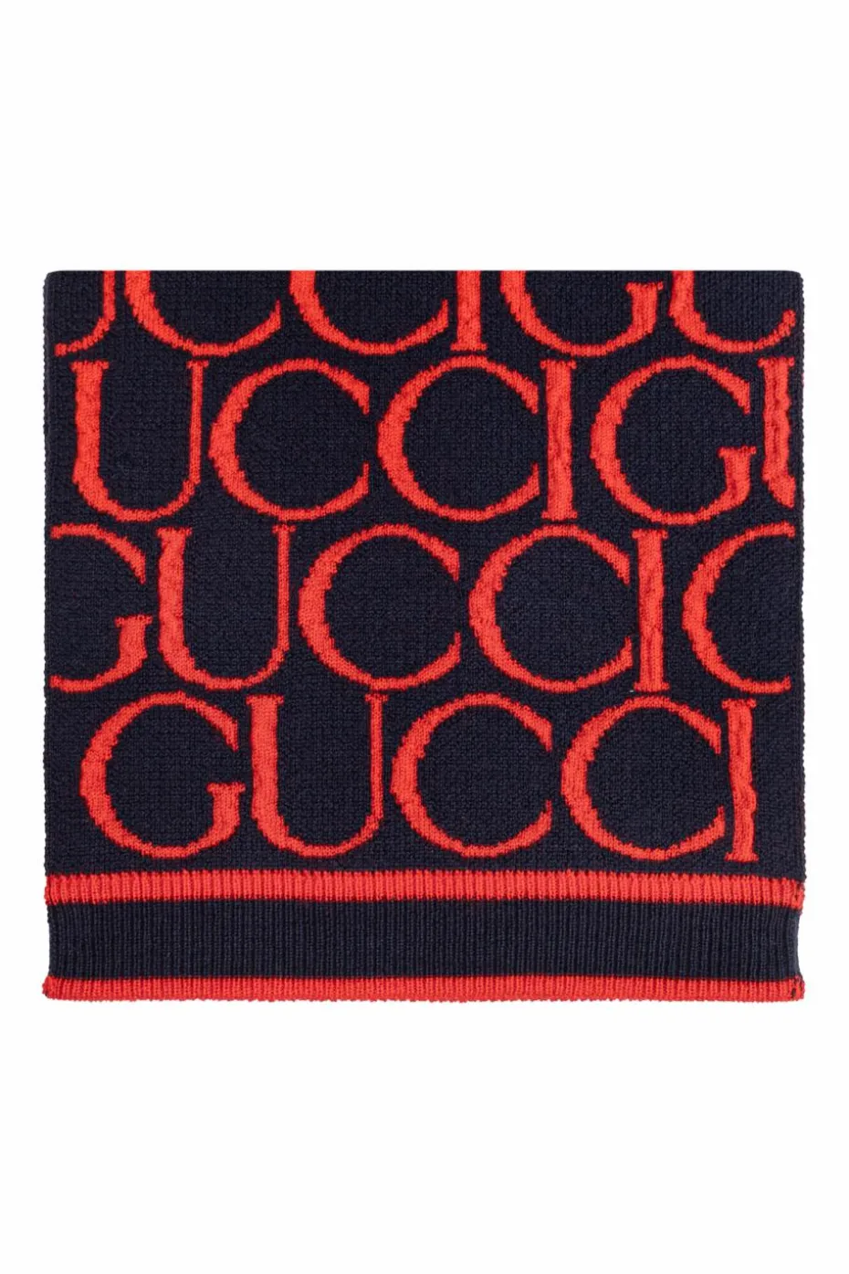 Gucci Kids GRANATOWY Wełniany szal