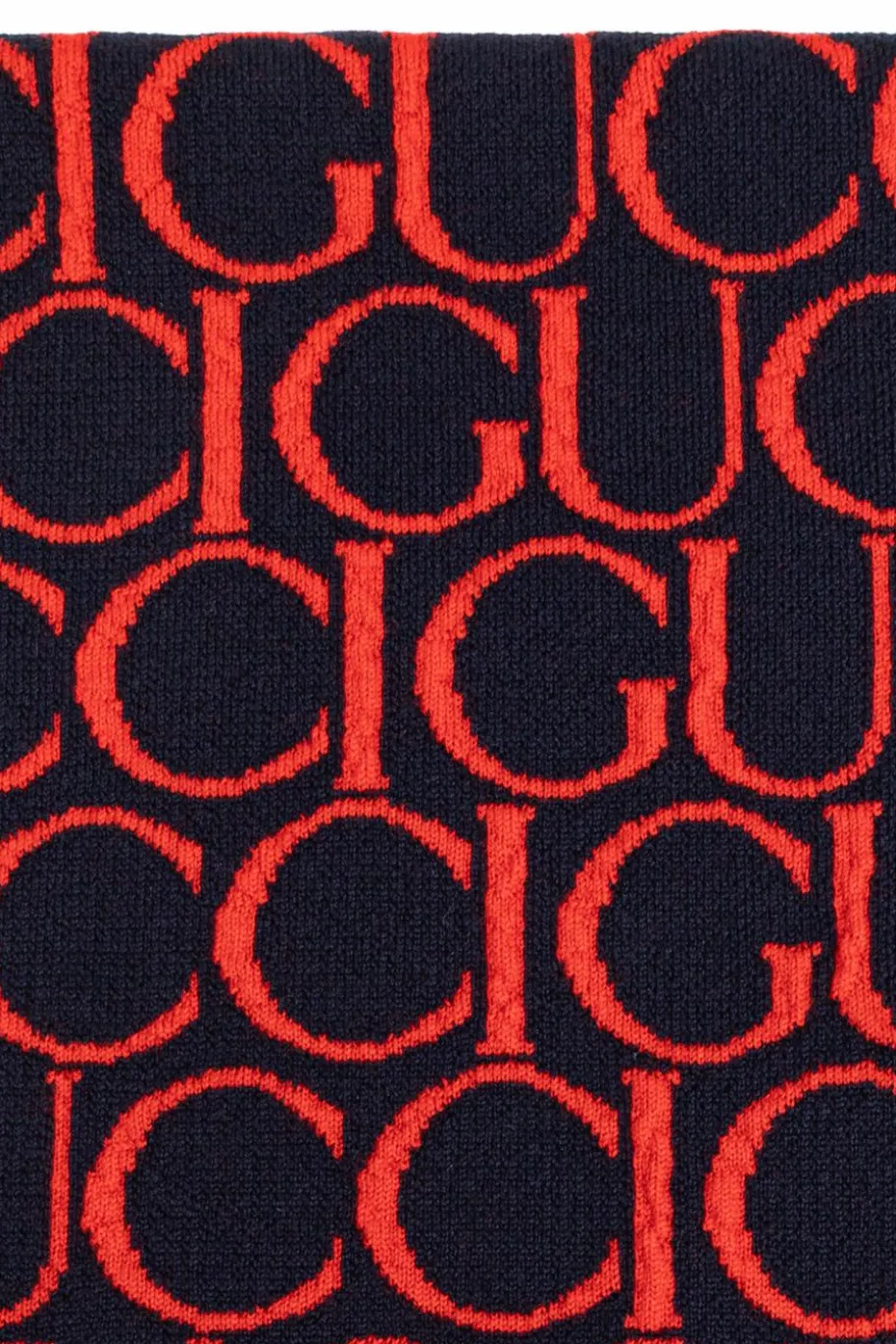 Gucci Kids GRANATOWY Wełniany szal