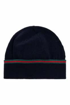 Gucci Kids GRANATOWY Wełniana czapka