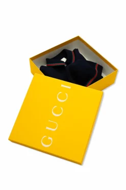 Gucci Kids GRANATOWY Zestaw: czapka i body