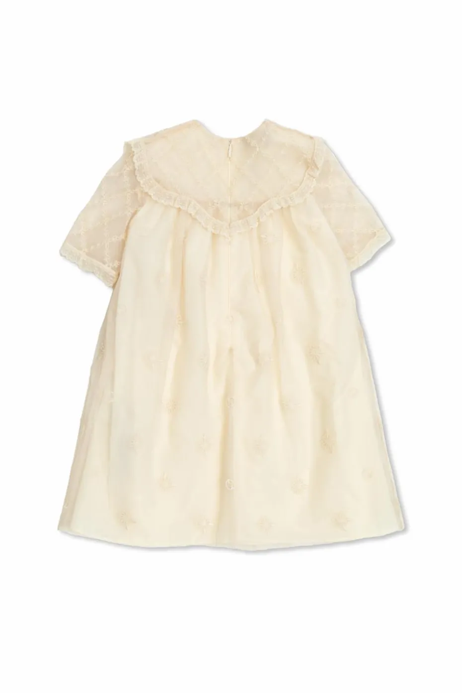 Gucci Kids kremowy Koronkowa sukienka