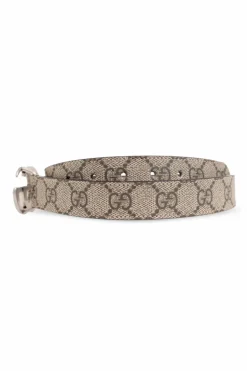 Gucci Kids kremowy Pasek z monogramem