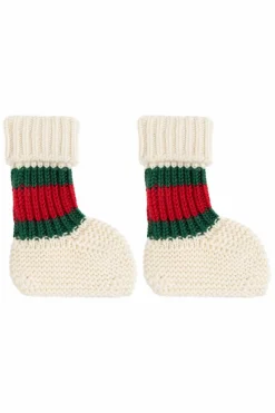 Gucci Kids kremowy Wełniane skarpety