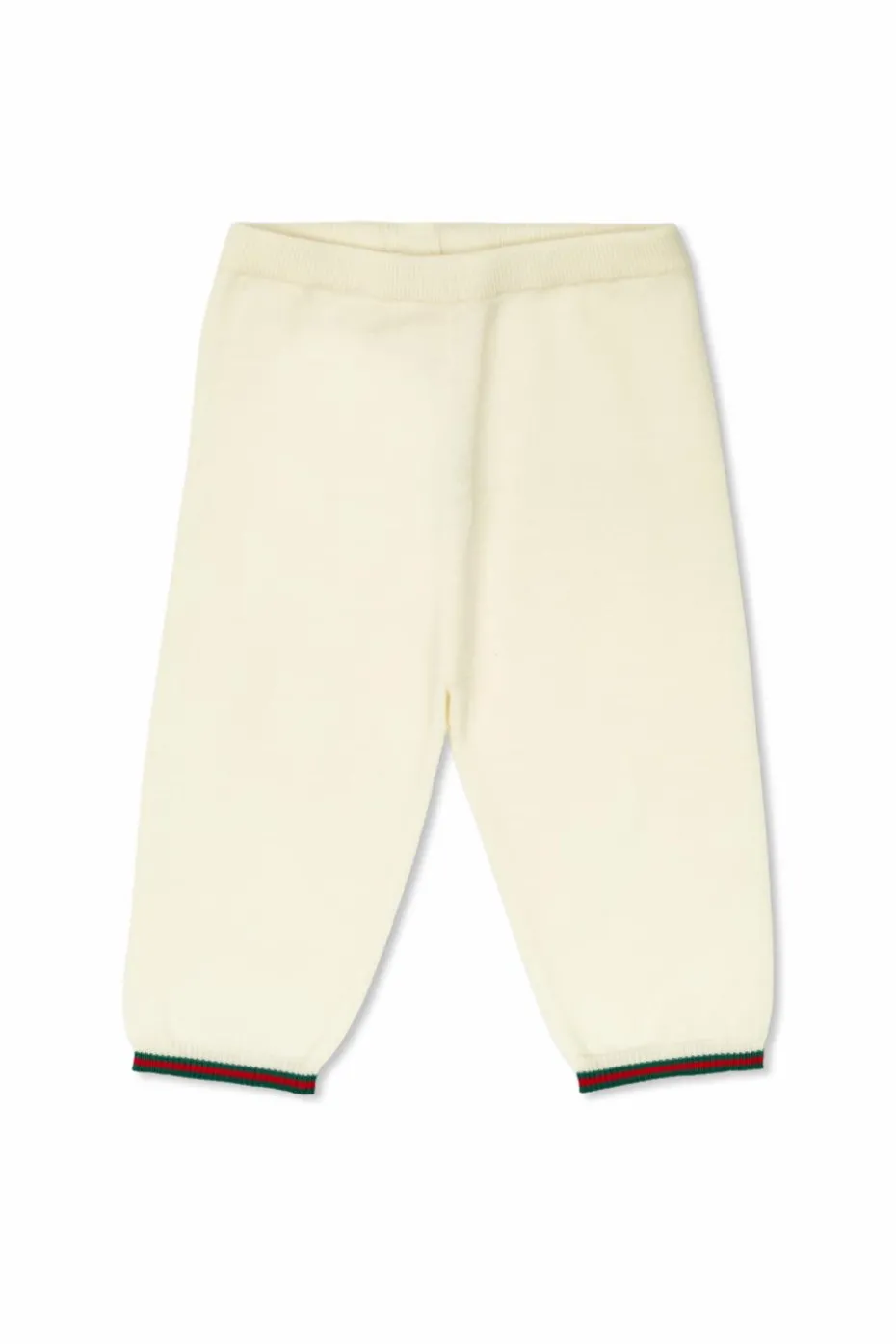 Gucci Kids kremowy Wełniane spodnie