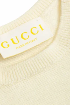 Gucci Kids kremowy Wełniany sweter