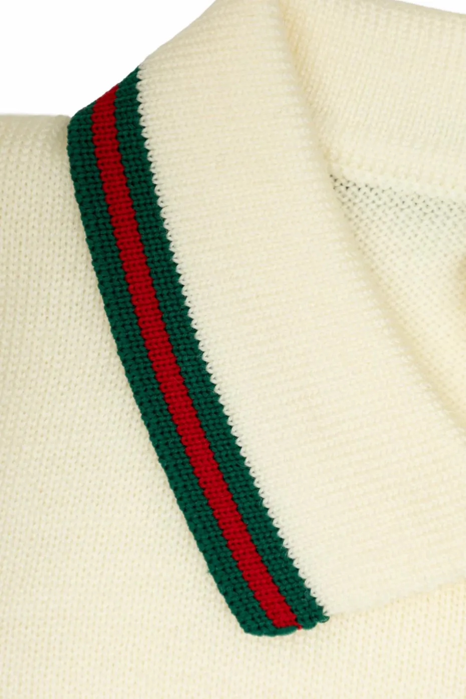 Gucci Kids kremowy Wełniany pajacyk niemowlęcy