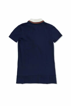 Gucci Kids MULTIKOLOR Bawełniana sukienka z wyszytym logo