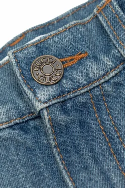 Gucci Kids NIEBIESKI Jeansowe szorty