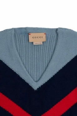 Gucci Kids NIEBIESKI Kamizelka z logo