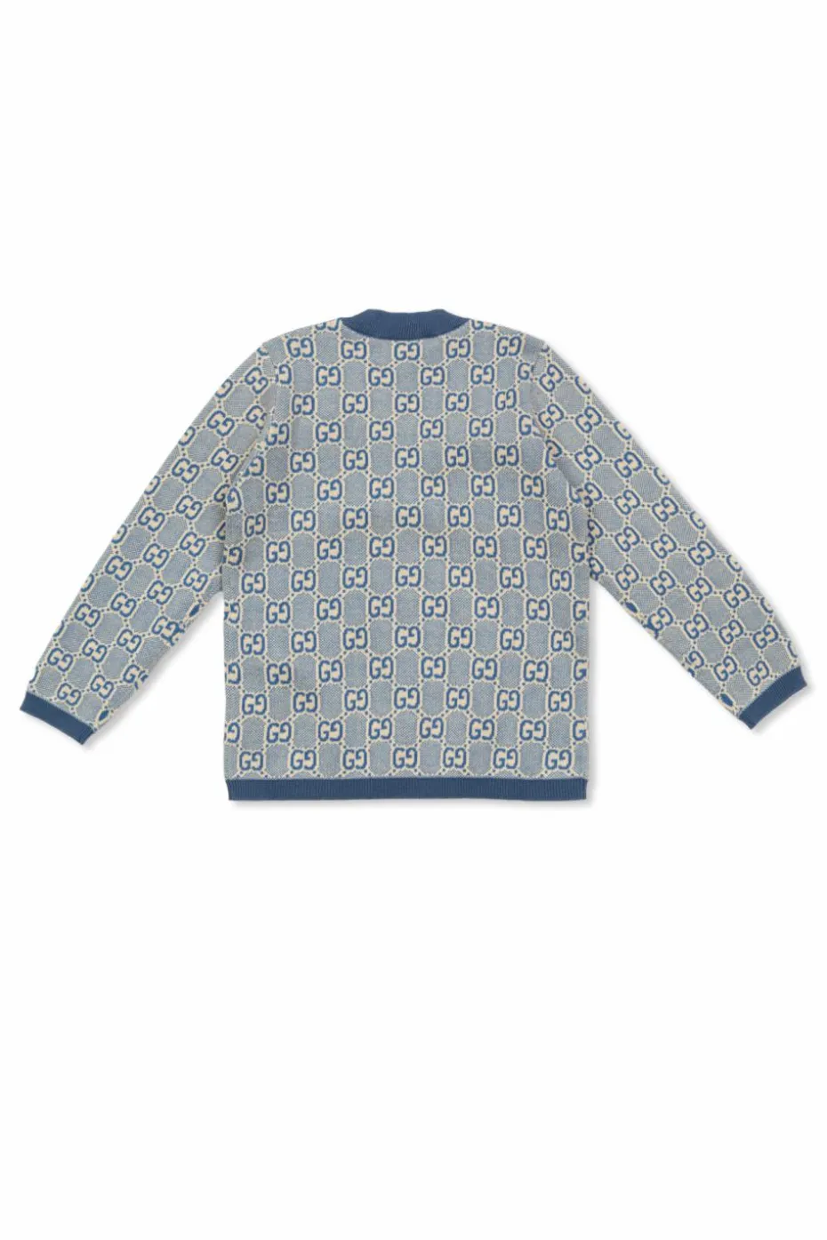 Gucci Kids NIEBIESKI Kardigan ze wzorem `GG`