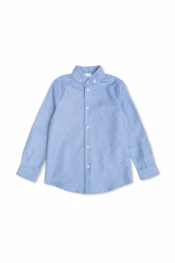Gucci Kids NIEBIESKI Koszula z monogramem
