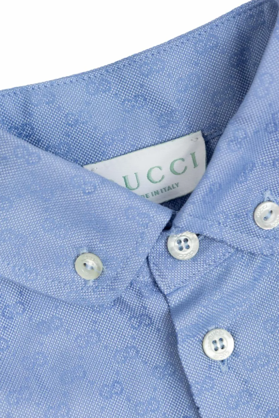 Gucci Kids NIEBIESKI Koszula z monogramem
