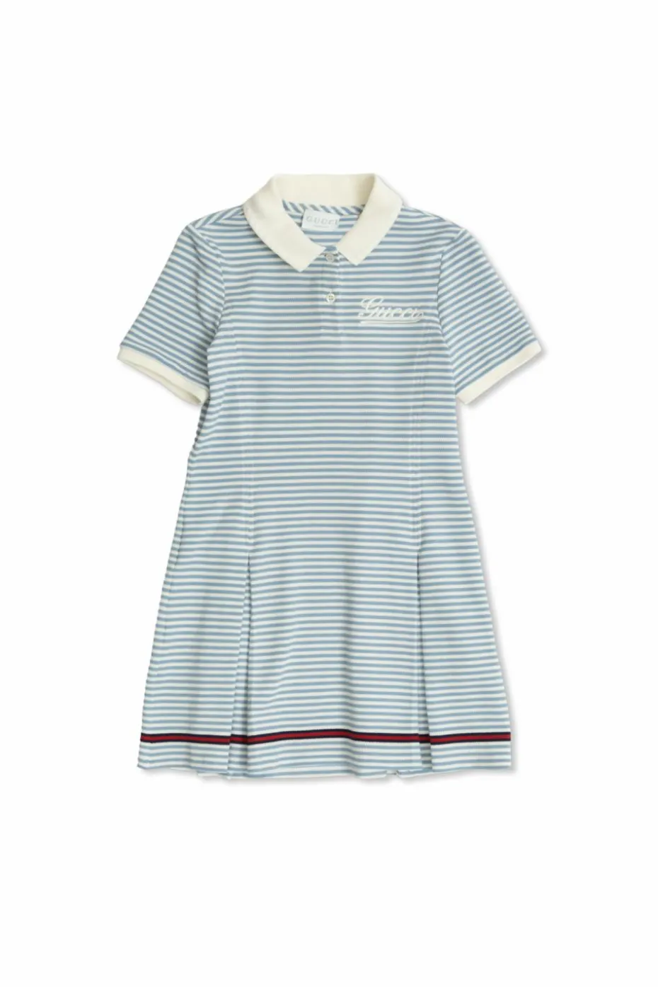 Gucci Kids NIEBIESKI Sukienka z wzorem w paski
