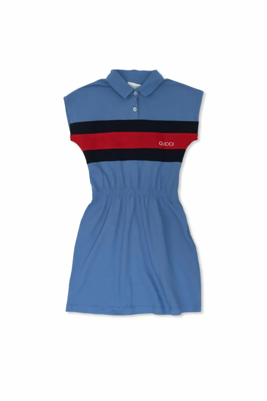 Gucci Kids NIEBIESKI Sukienka z kołnierzem