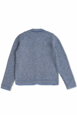 Gucci Kids NIEBIESKI Tweedowy kardigan