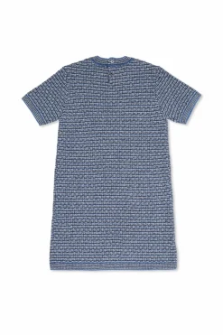 Gucci Kids NIEBIESKI Tweedowa sukienka