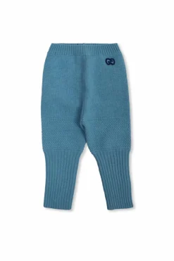 Gucci Kids NIEBIESKI Wełniane spodnie z logo