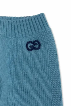 Gucci Kids NIEBIESKI Wełniane spodnie z logo