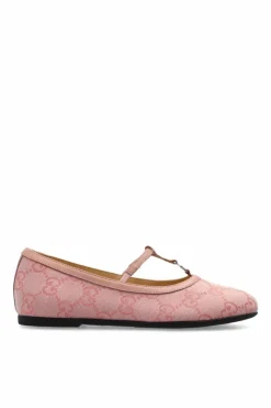 Gucci Kids RÓŻOWY Baleriny z monogramem