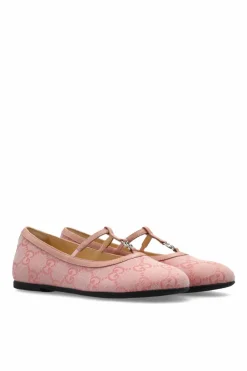 Gucci Kids RÓŻOWY Baleriny z monogramem