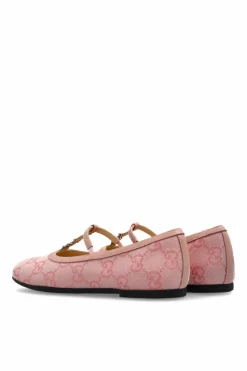 Gucci Kids RÓŻOWY Baleriny z monogramem