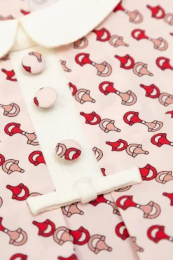 Gucci Kids RÓŻOWY Bawełniana sukienka