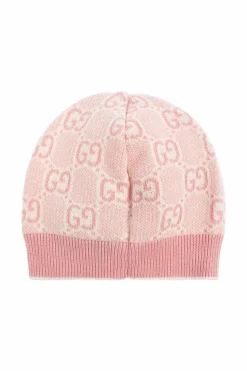 Gucci Kids RÓŻOWY Czapka ze wzorem `GG`