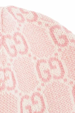 Gucci Kids RÓŻOWY Czapka ze wzorem `GG`
