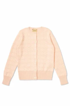 Gucci Kids RÓŻOWY Kardigan ze wzorem `GG`