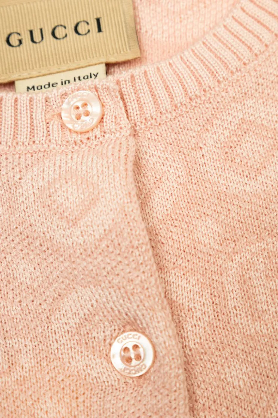 Gucci Kids RÓŻOWY Kardigan ze wzorem `GG`