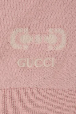Gucci Kids RÓŻOWY Kardigan z logo