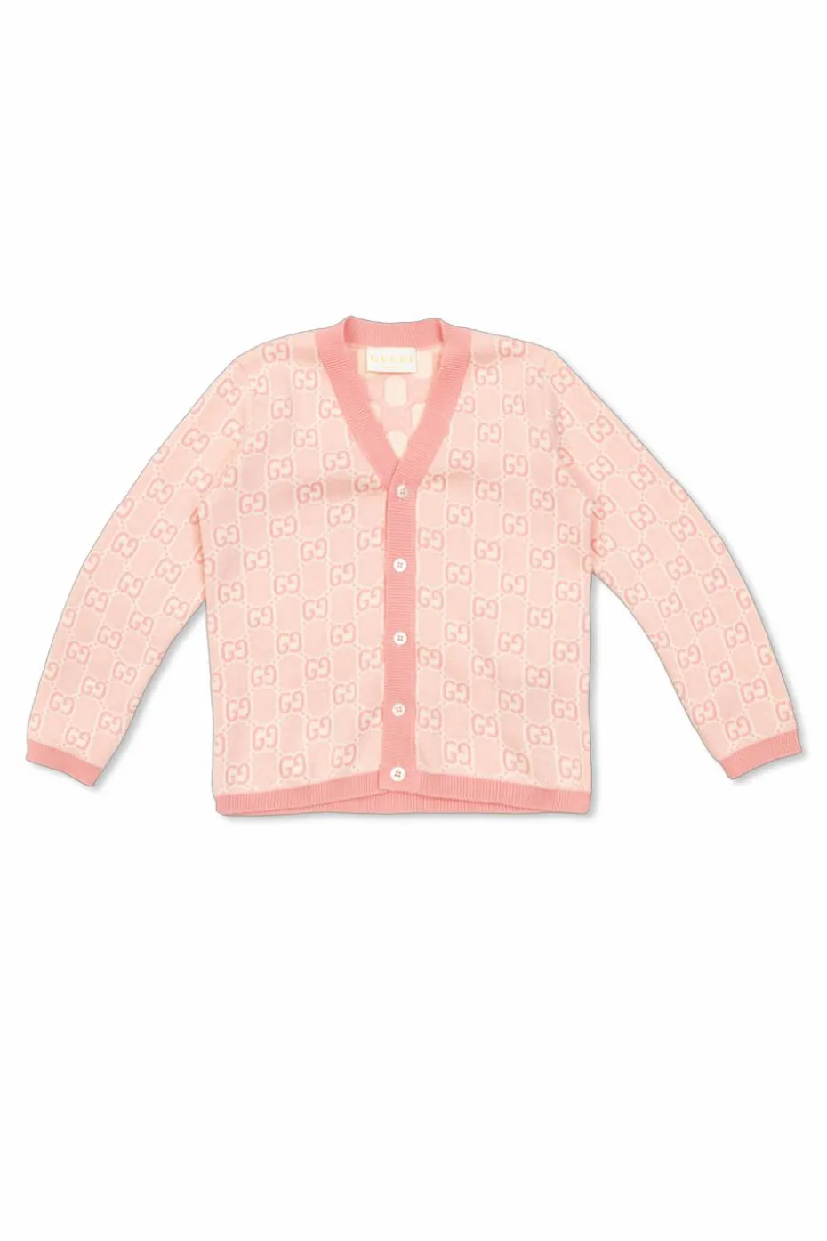 Gucci Kids RÓŻOWY Kardigan ze wzorem `GG`