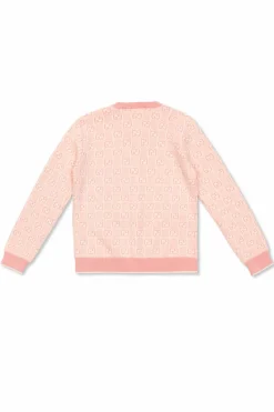Gucci Kids RÓŻOWY Kardigan ze wzorem `GG`