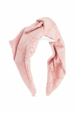 Gucci Kids RÓŻOWY Opaska z monogramem