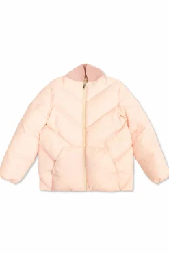 Gucci Kids RÓŻOWY Puchowa kurtka ze wzorem `GG`