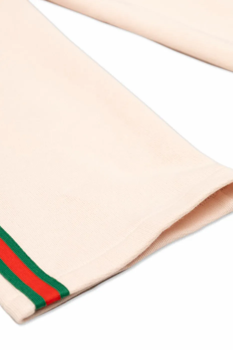 Gucci Kids RÓŻOWY Spodnie dresowe z charakterystycznym paskiem `Web`