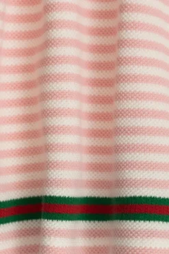 Gucci Kids RÓŻOWY Sukienka z wzorem w paski