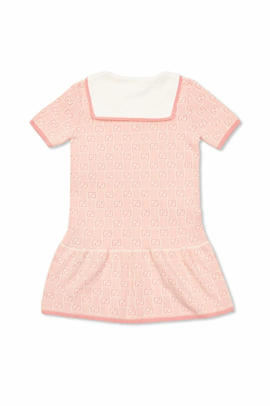 Gucci Kids RÓŻOWY Sukienka z kołnierzem