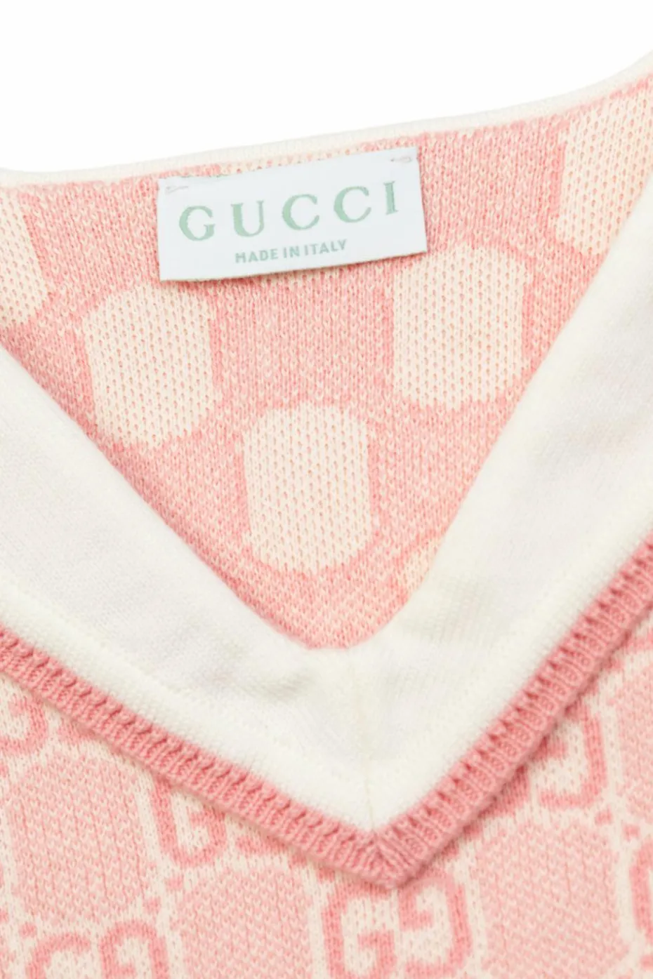 Gucci Kids RÓŻOWY Sukienka z kołnierzem